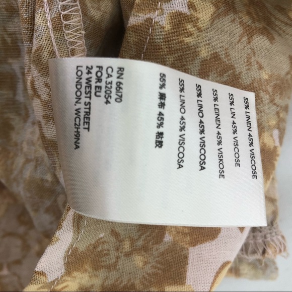 Free People Pattern Play Floral Mini Dress Neutral - Picture 8 of 8